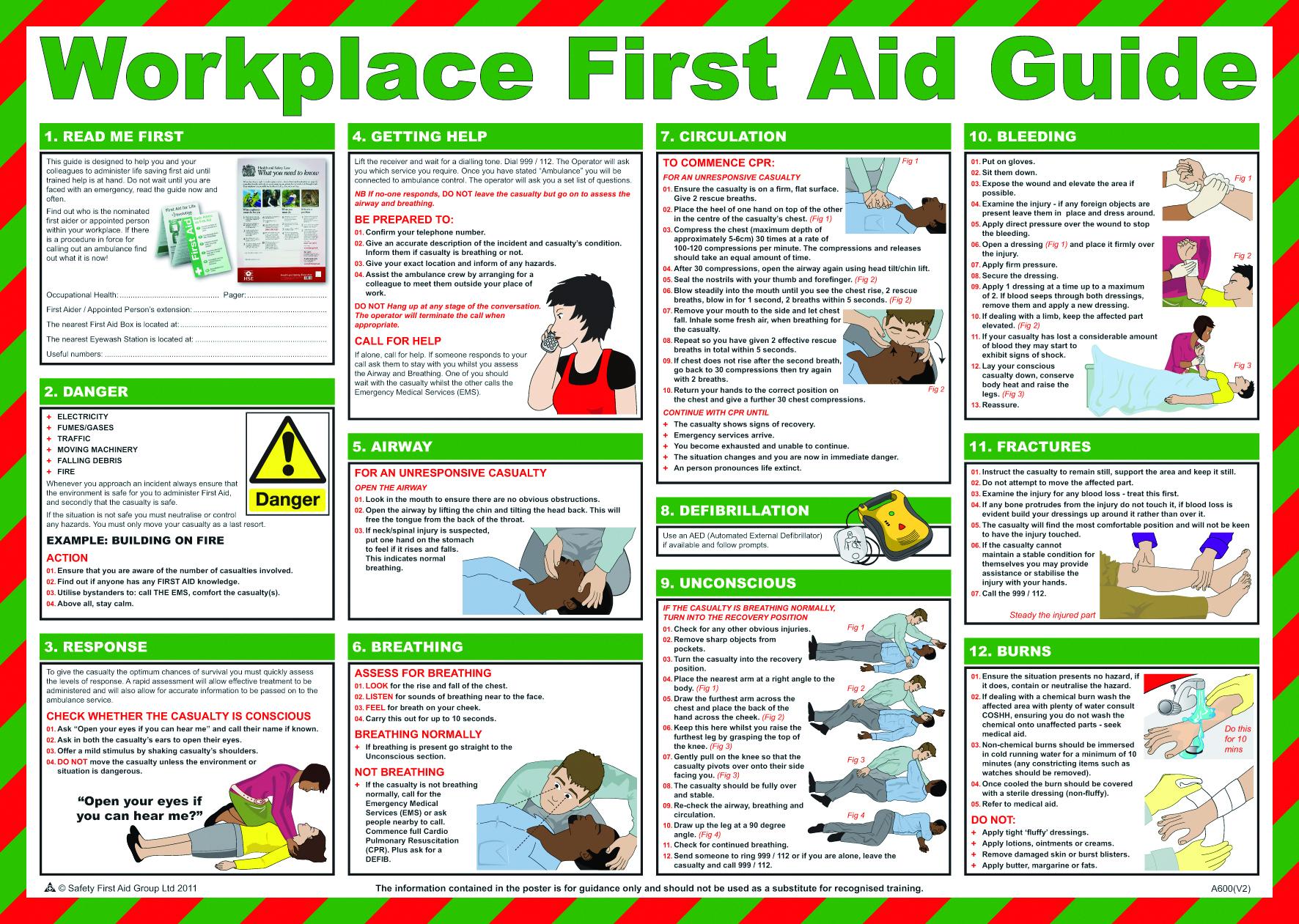Free Printable First Aid Pocket Guide | Stephenson